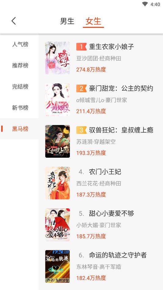 桔子免费小说app 1.5.0安卓版 v1.5.0