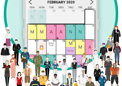 值班规划表(Work Shift Calendar)简体中文免费版 值班规划表(Work Shift Calendar)简体中文免费版