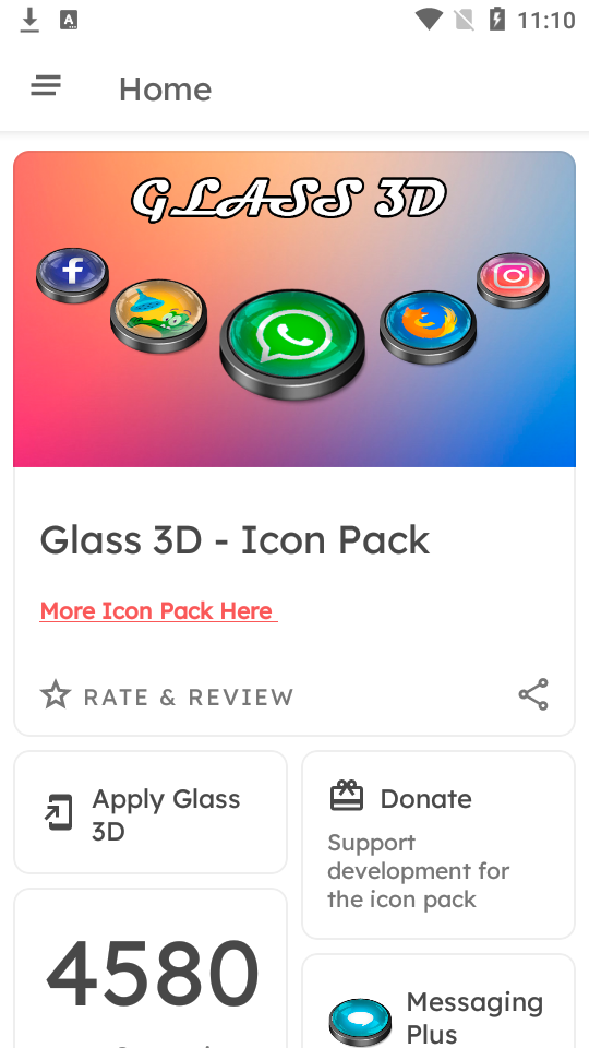 Glass 3D Icon Pack纯净版 v1.1