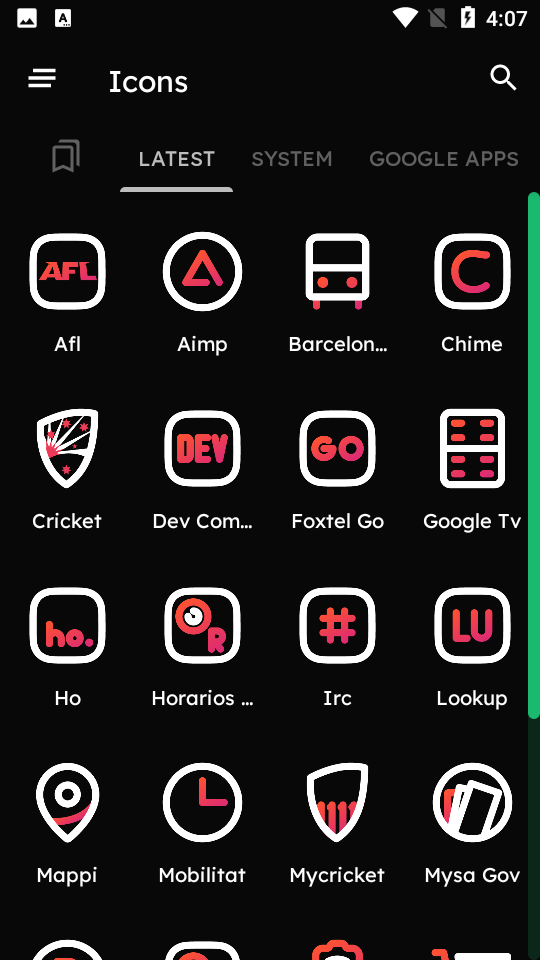 Aline Red白线图标APP v1.0.9