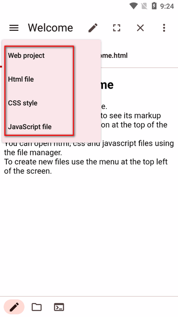 网页代码编辑器手机版(WebCode) 网页代码编辑器手机版(WebCode)