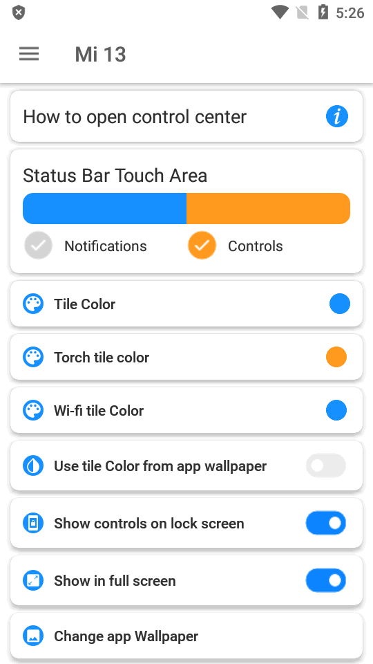 小米13控制中心 v1.63