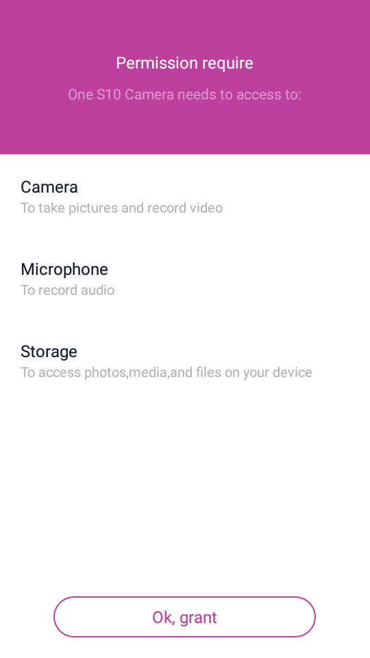 One S10 Camera v5.2
