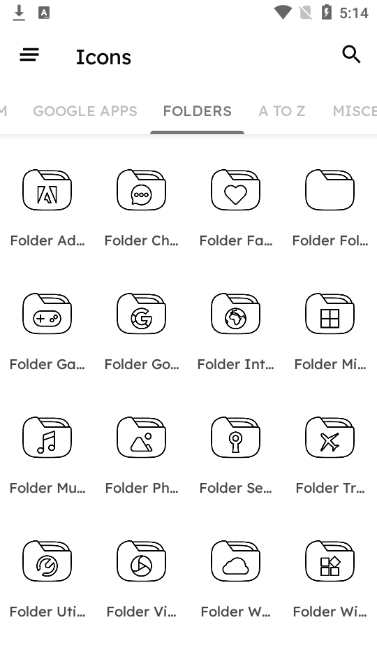 黑色线性图标app安卓版 v4.3.9