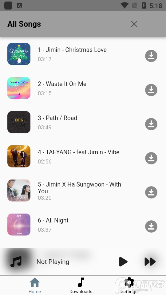 Bts Songz app v1.0.0