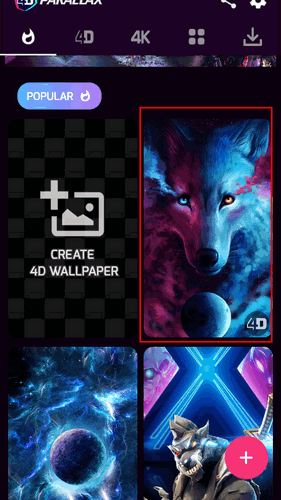 超级4d视觉软件(4D Parallax Wallpaper)