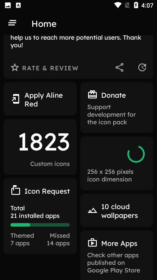 Aline Red白线图标APP v1.0.9