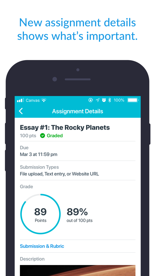 canvas student app v7.1.0