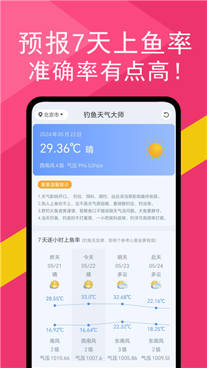 钓鱼天气大师app v1.0.8