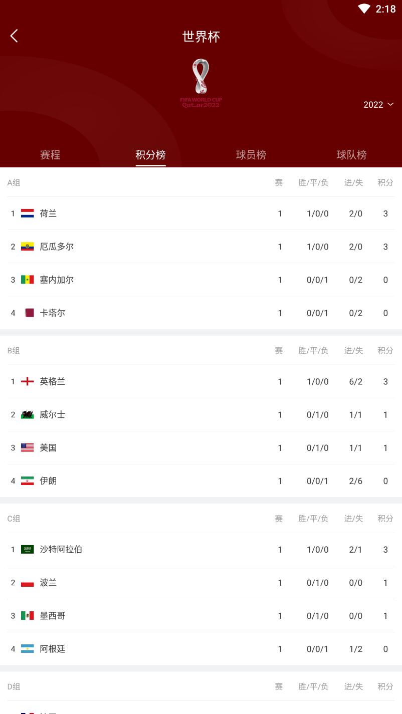 足球比分手机版 1.0安卓版 v1.0
