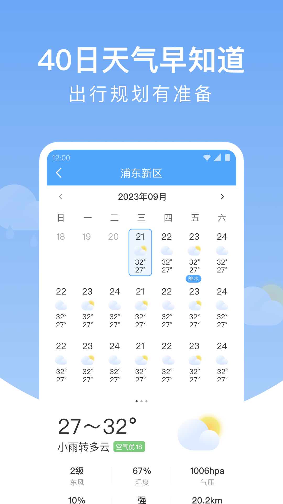 雨润天气预报app v1.9.7