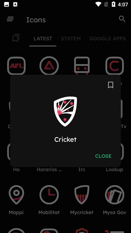 Aline Red白线图标APP v1.0.9