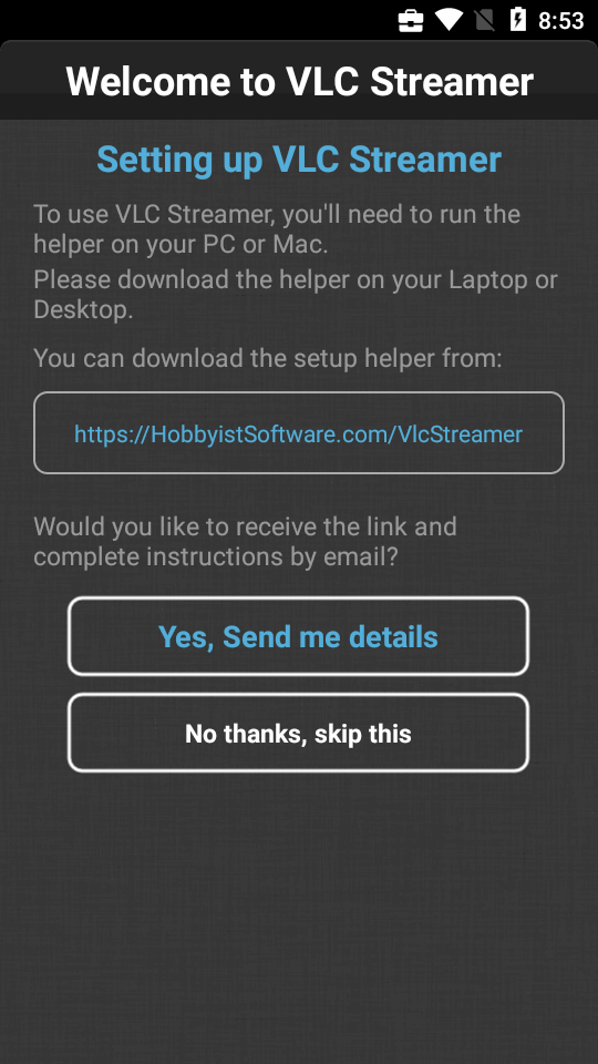 VLC Streamer app v2.553733