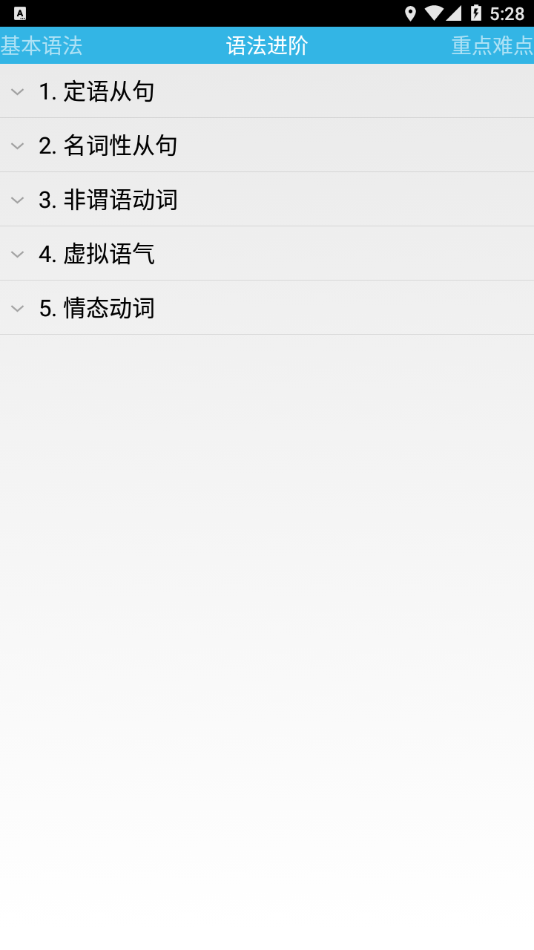 Grammar英语语法详解app v1.0